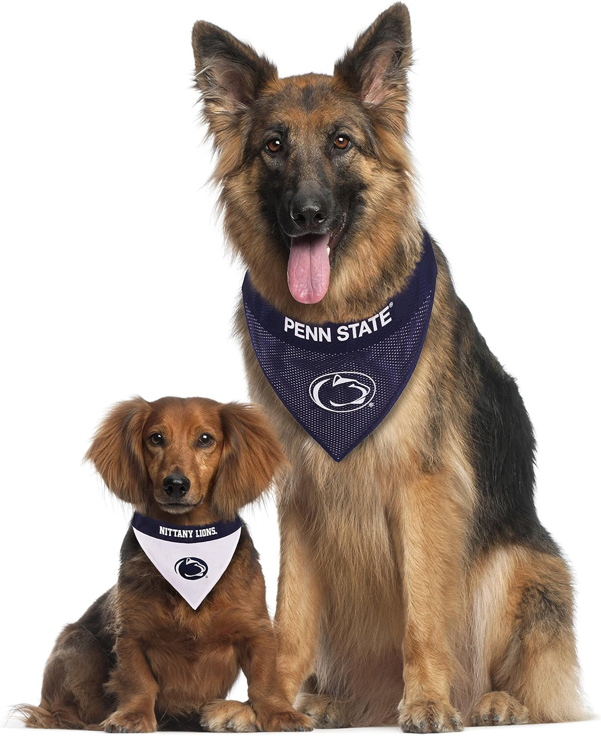 Collegiate Pet Accessories, Reversible Bandana, Penn State Nittany Lions, Large/X-Large
